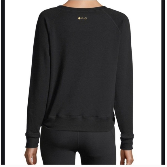 kate spade x beyond yoga play hooky black sweater top size xs nwt - Picture 3 of 7